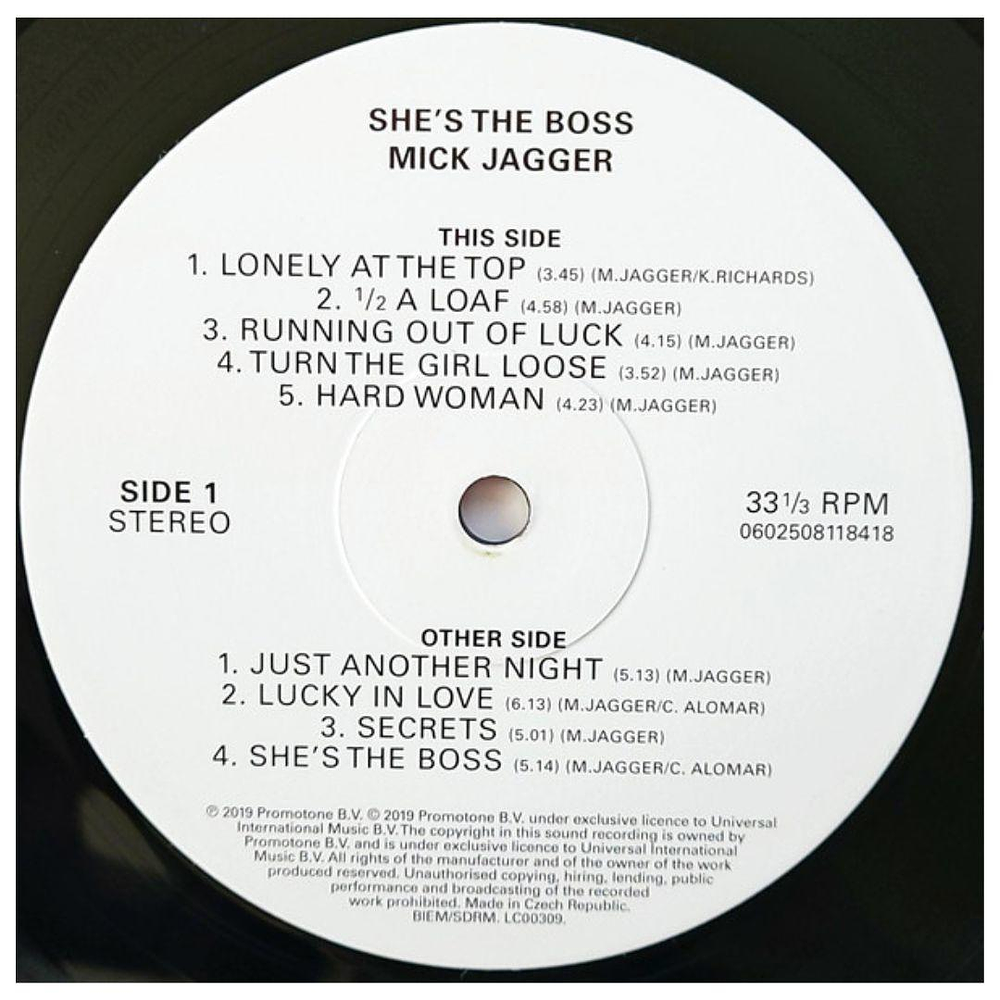 MICK JAGGER  - SHE'S THE BOSS | VINILO