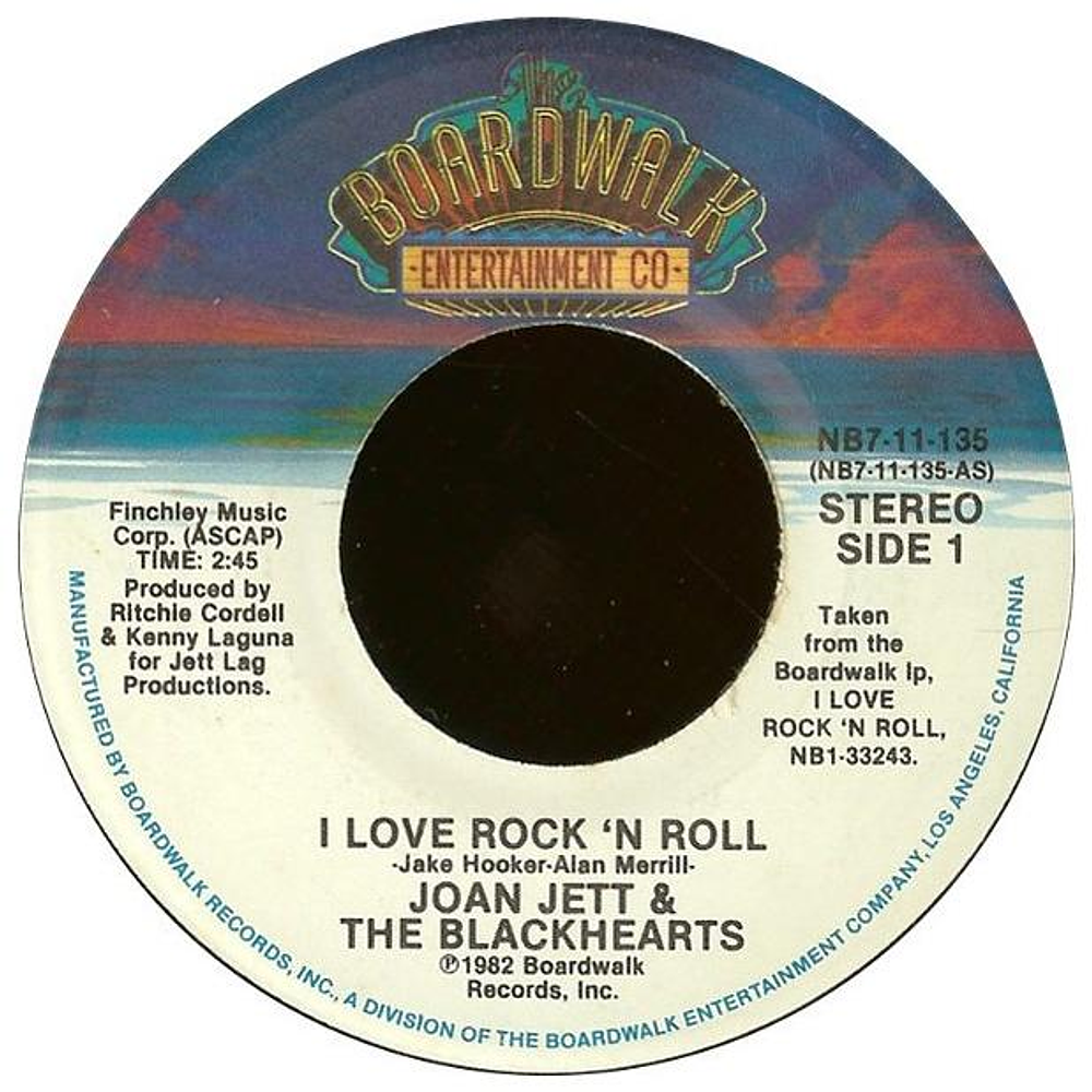 JOAN JETT - I LOVE ROCK 'N ROLL | 7'' SINGLE USADO