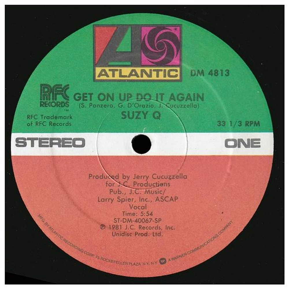 SUZY Q - GET ON UP DO IT AGAIN | 12'' MAXI SINGLE USADO