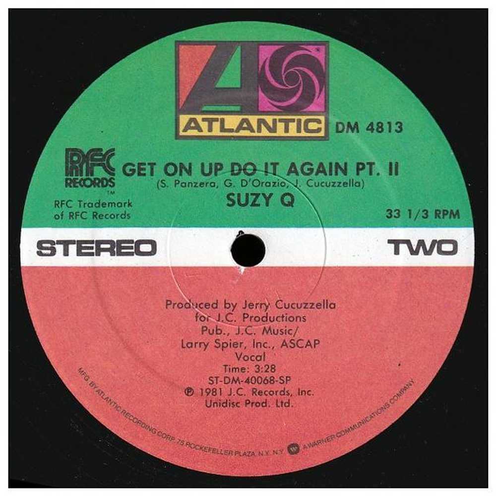 SUZY Q - GET ON UP DO IT AGAIN | 12'' MAXI SINGLE USADO