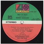 GINO SOCCIO - TRY IT OUT (PROMO) | 12'' MAXI SINGLE USADO