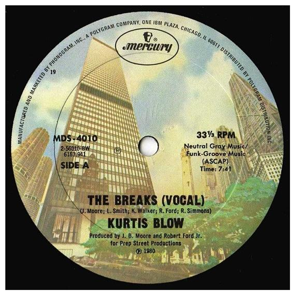 KURTIS BLOW - THE BREAKS | 12'' MAXI SINGLE USADO