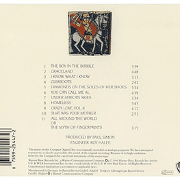 PAUL SIMON - GRACELAND | CD USADO