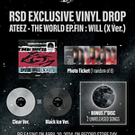 ATEEZ - WORLD EP.FIN : WILL (LP+7) (COLOUR VINYL) | VINILO