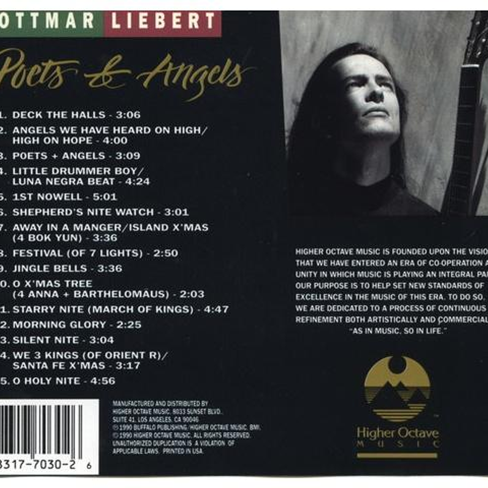 OTTMAR LIEBERT - POETS & ANGELS | CD USADO