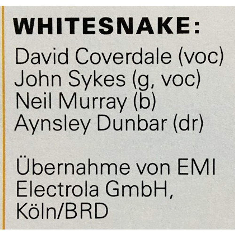 WHITESNAKE - WHITESNAKE: AMIGA COLLECTION | VINILO USADO