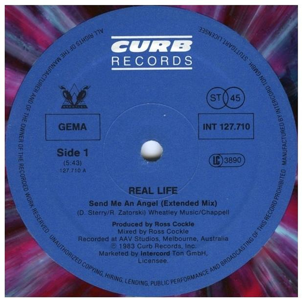 REAL LIFE - SEND ME AN ANGEL (PLATTE IN VINYL) | 12'' MAXI SINGLE USADO