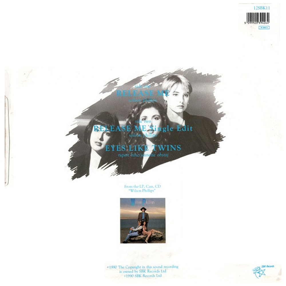 WILSON PHILLIPS - RELEASE ME | 12" MAXI SINGLE VINILO USADO