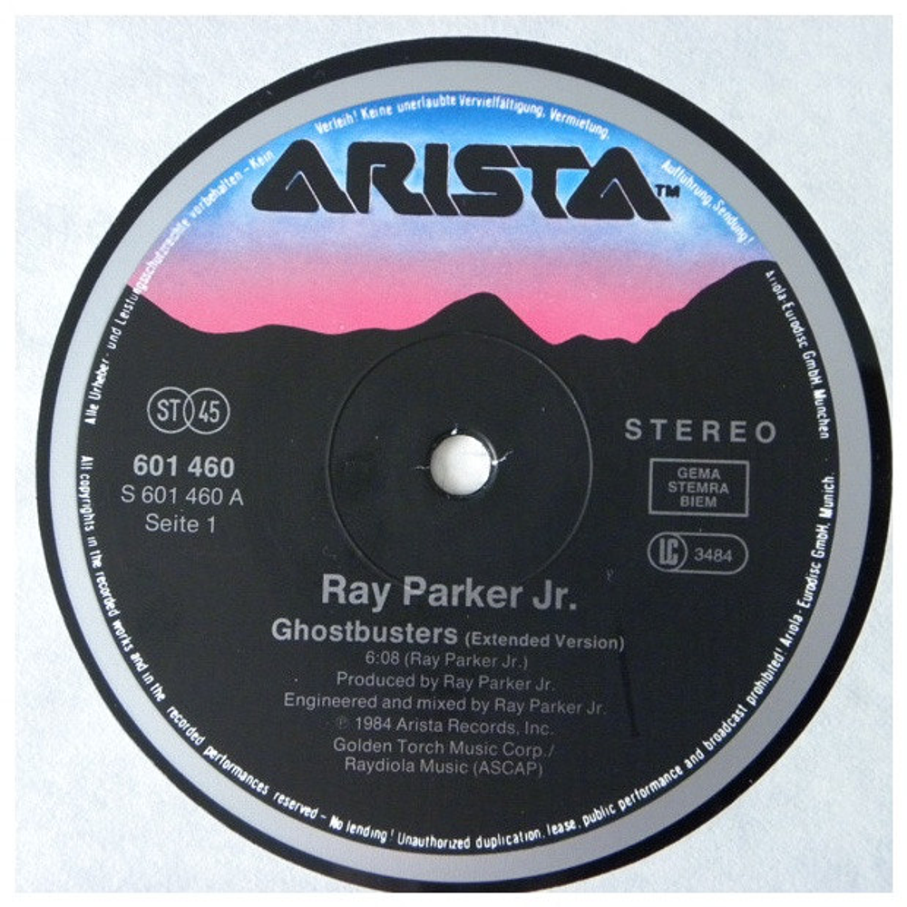 RAY PARKER JR. - GHOSTBUSTERS | 12" MAXI SINGLE VINILO USADO