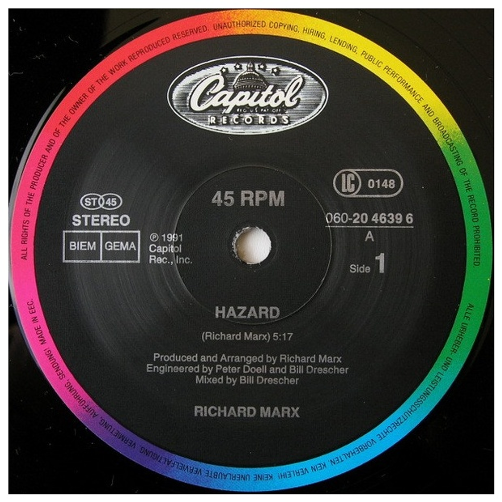 RICHARD MARX - HAZART | 12" MAXI SINGLE VINILO USADO