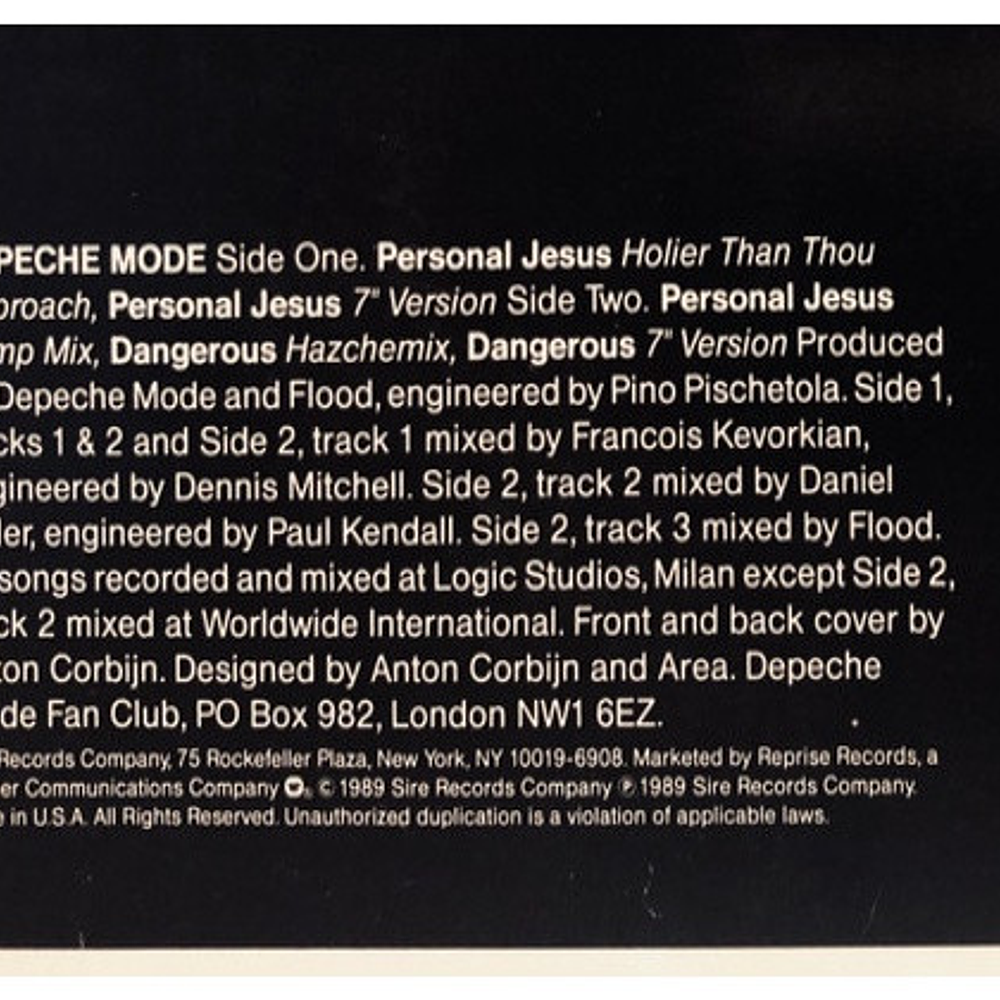 DEPECHE MODE - PERSONAL JESUS | 12" MAXI SINGLE VINILO USADO