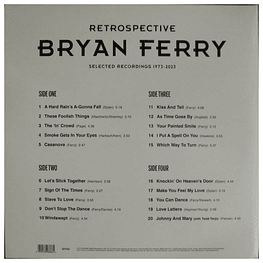 BRYAN FERRY - RETROSPECTIVE: SELECTED RECORDINGS 1973-2023 (2LP) | VINILO