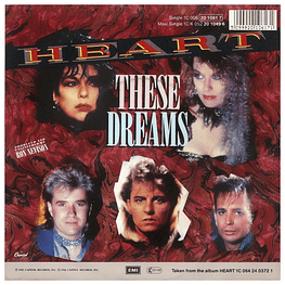 HEART - THESE DREAMS | 7" SINGLE USADO