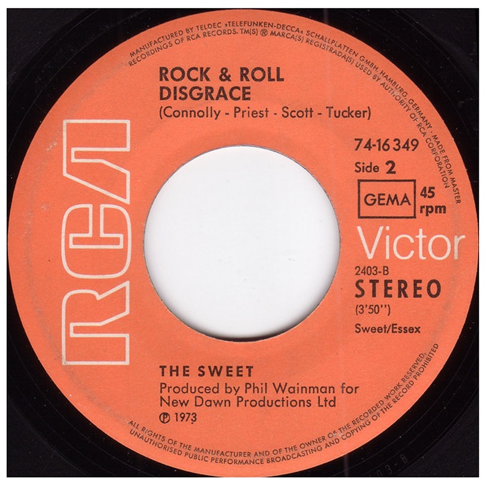 SWEET - THE BALLROOM BLITZ | 7" SINGLE USADO