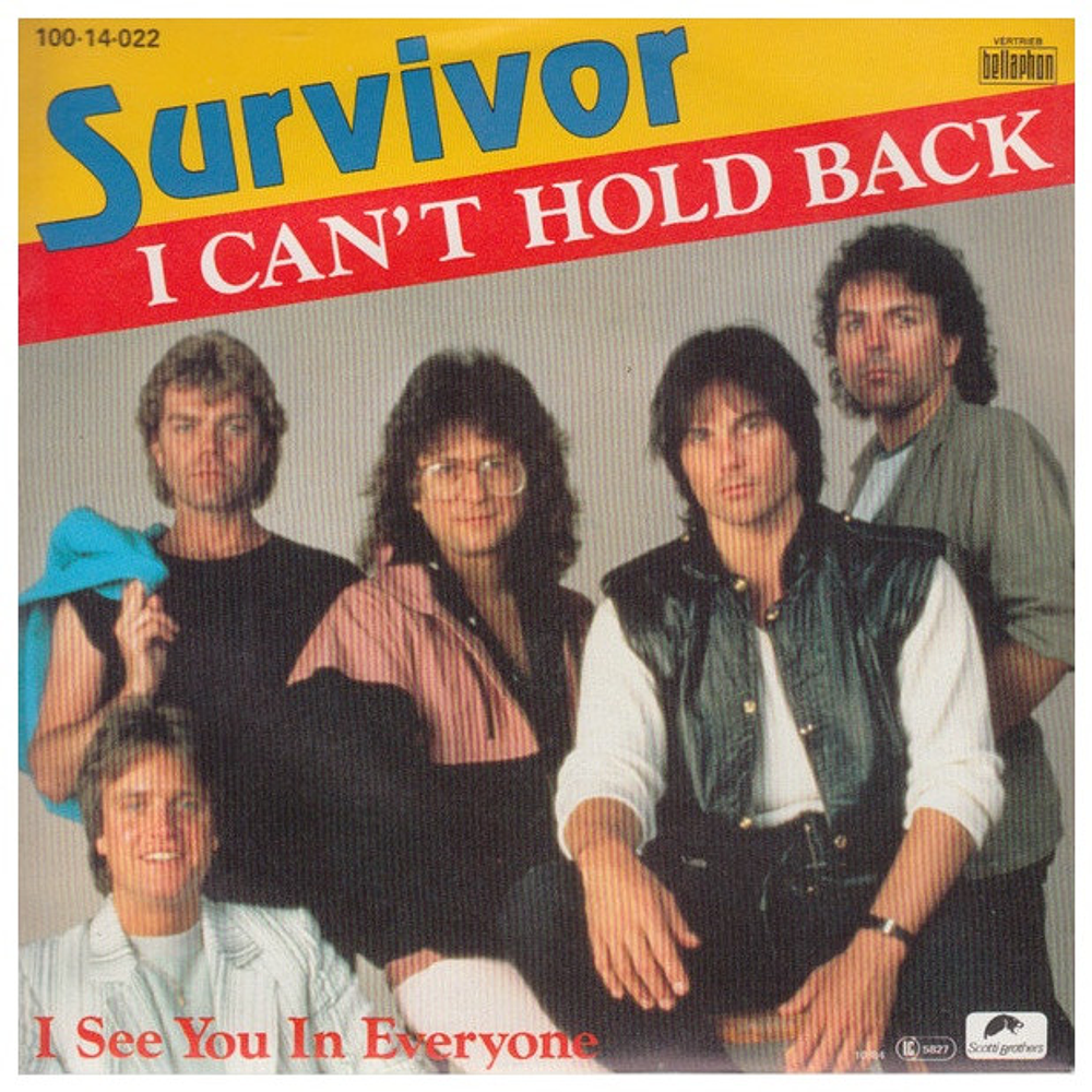 SURVIVOR - I CAN´T HOLD BACK | 7" SINGLE USADO