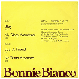 BONNIE BIANCO - STAY (EP) | 7" SINGLE USADO