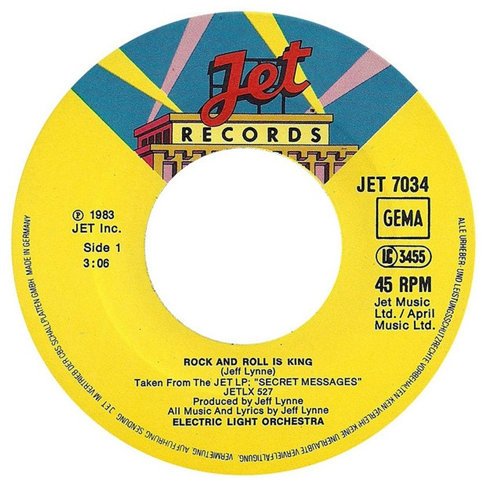 ELECTRIC LIGHT ORCHESTRA - ROCK 'N' ROLL IS KING | 7" SINGLE USADO