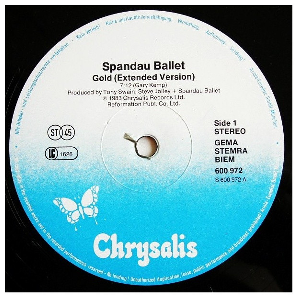 SPANDAU BALLET - GOLD | 12" MAXI SINGLE VINILO USADO