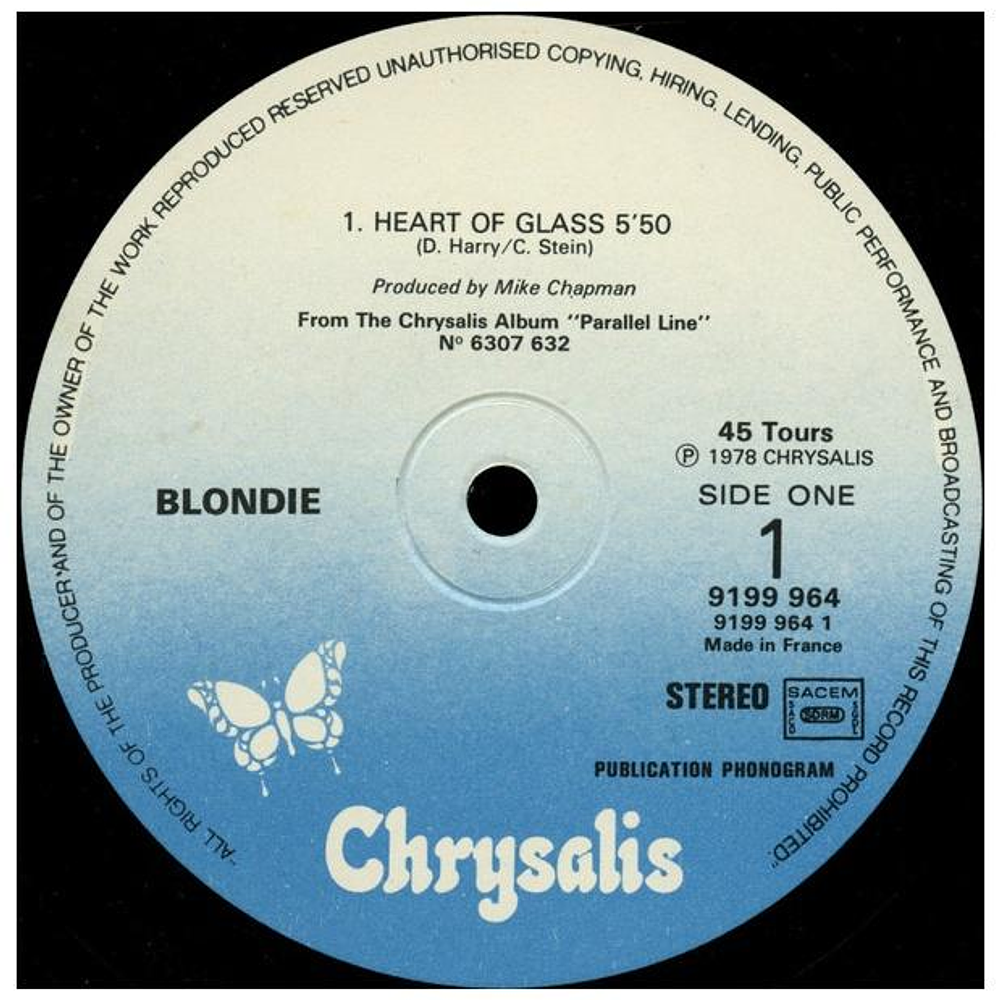 BLONDIE - HEART OF GLASS | 12'' MAXI SINGLE USADO