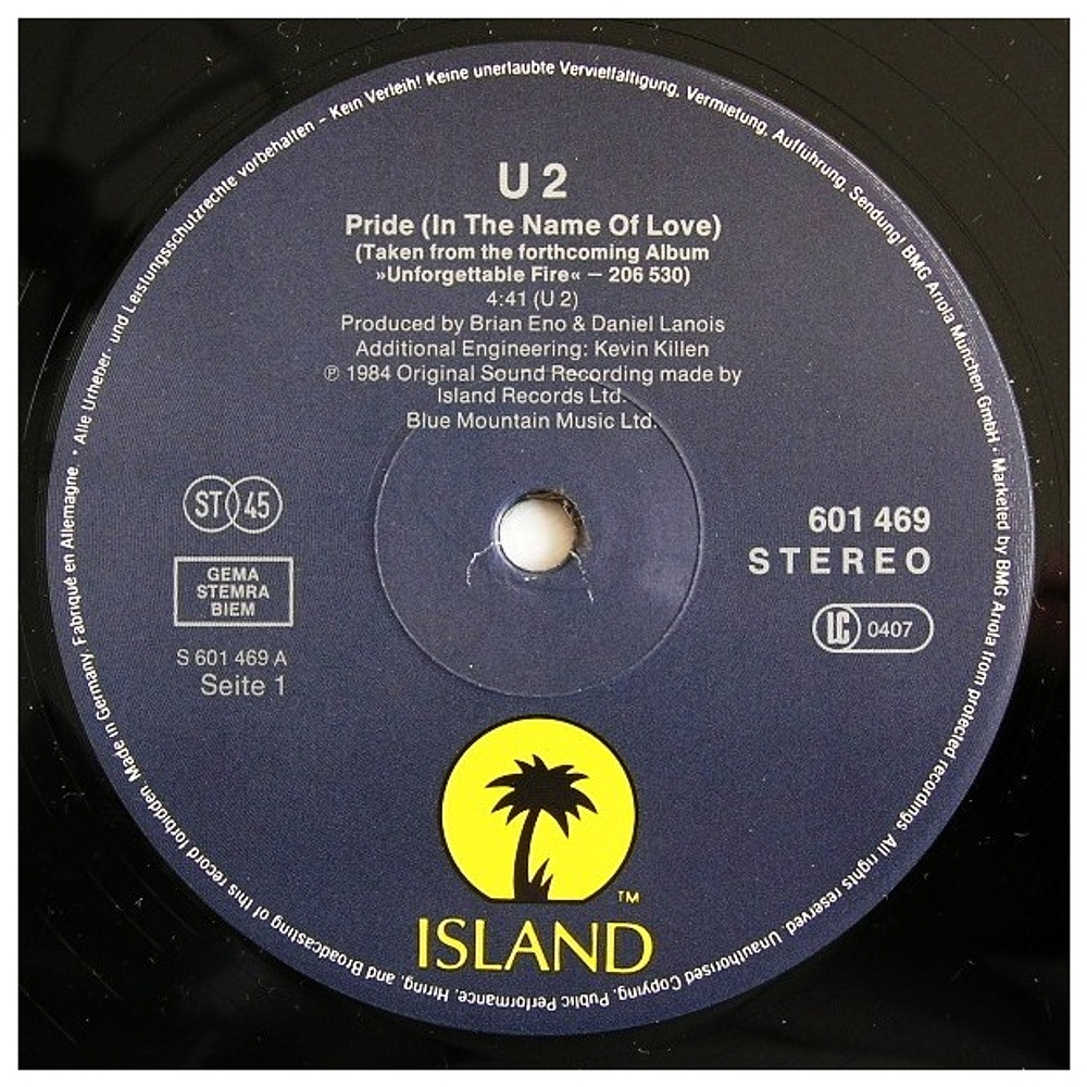 U2 - PRIDE | 12" MAXI SINGLE USADO