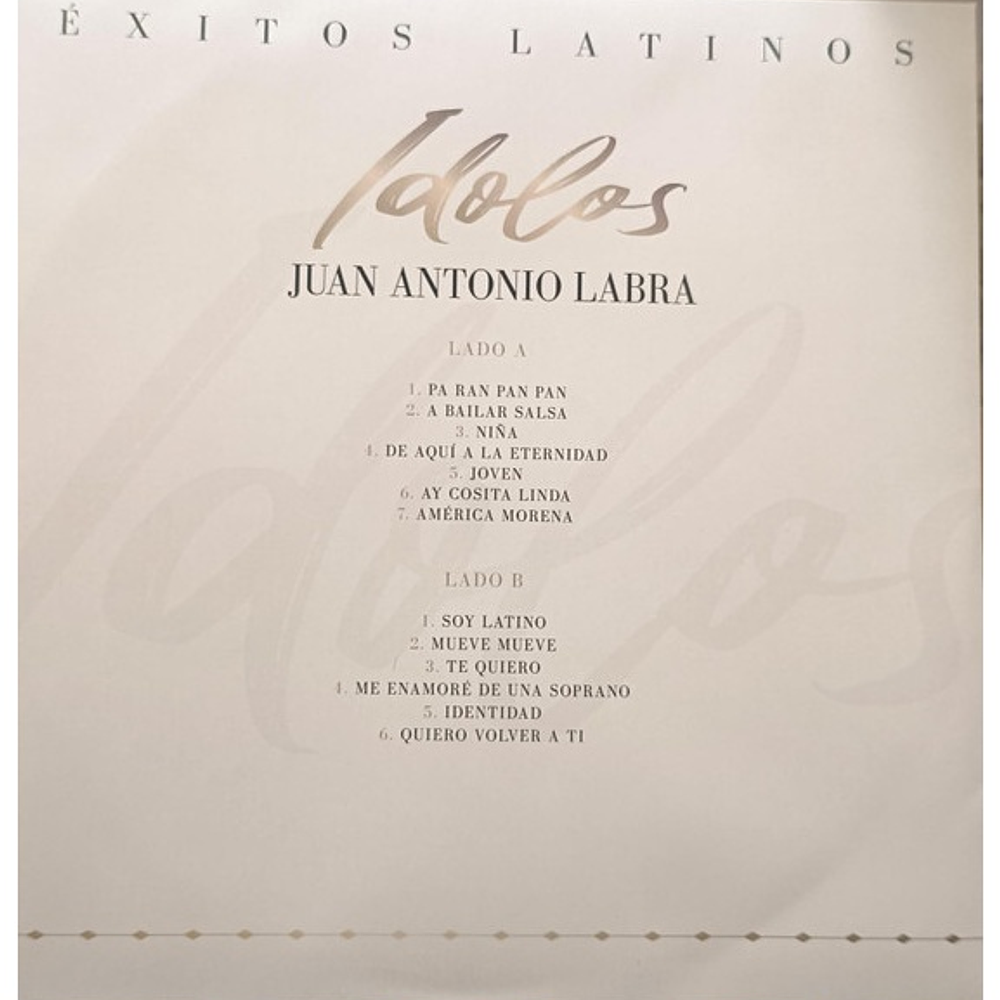 JUAN ANTONIO LABRA - IDOLOS LATINOS | VINILO