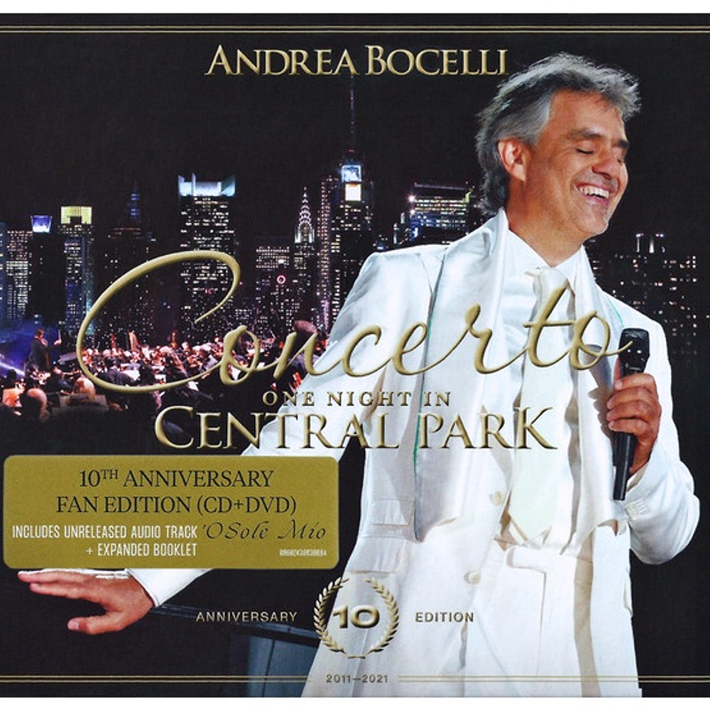 ANDREA BOCELLI - CONCERTO ONE NIGHT IN CENTRAL PARK (10TH ANNIVERSARY EDITION (CD+DVD) | CD