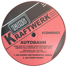 KRAFTWERK - AUTOBAHN GIN READER REMIX (12" MAXI SINGLE) (RED VINYL) | 12" MAXI SINGLE VINILO