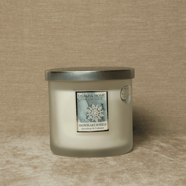 Vela de dois pavios Snowflake Sparkle (230g) 2