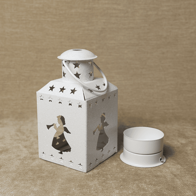 Lanterna para vela com anjo 3