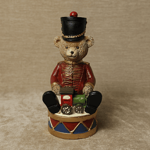 Urso de Natal com comboio