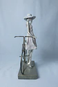 Figura Decorativa Mulher em Bicicleta - Thumbnail 3