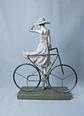Figura Decorativa Mulher em Bicicleta - Thumbnail 2
