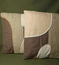 Conjunto de 2 Almofadas Patchwork em tons terrosos (45×45) - Thumbnail 2