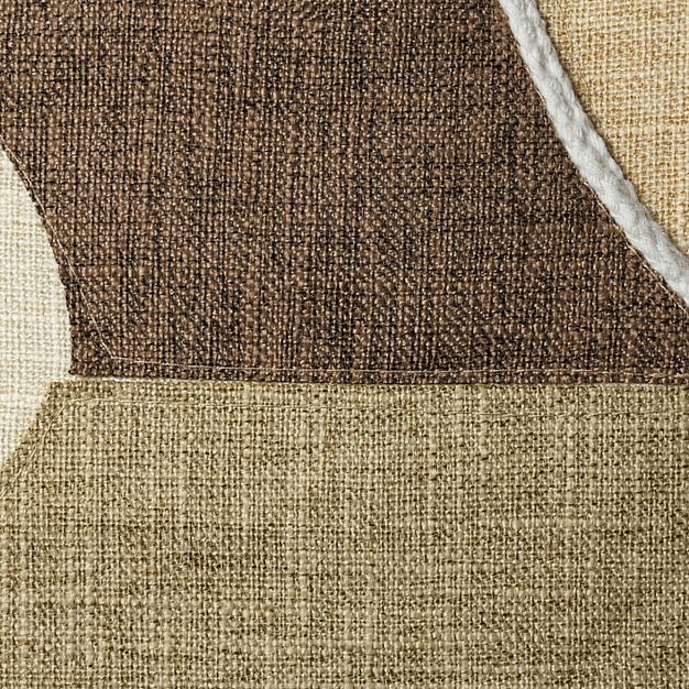 Conjunto de 2 Almofadas Patchwork em tons terrosos (45×45) 3