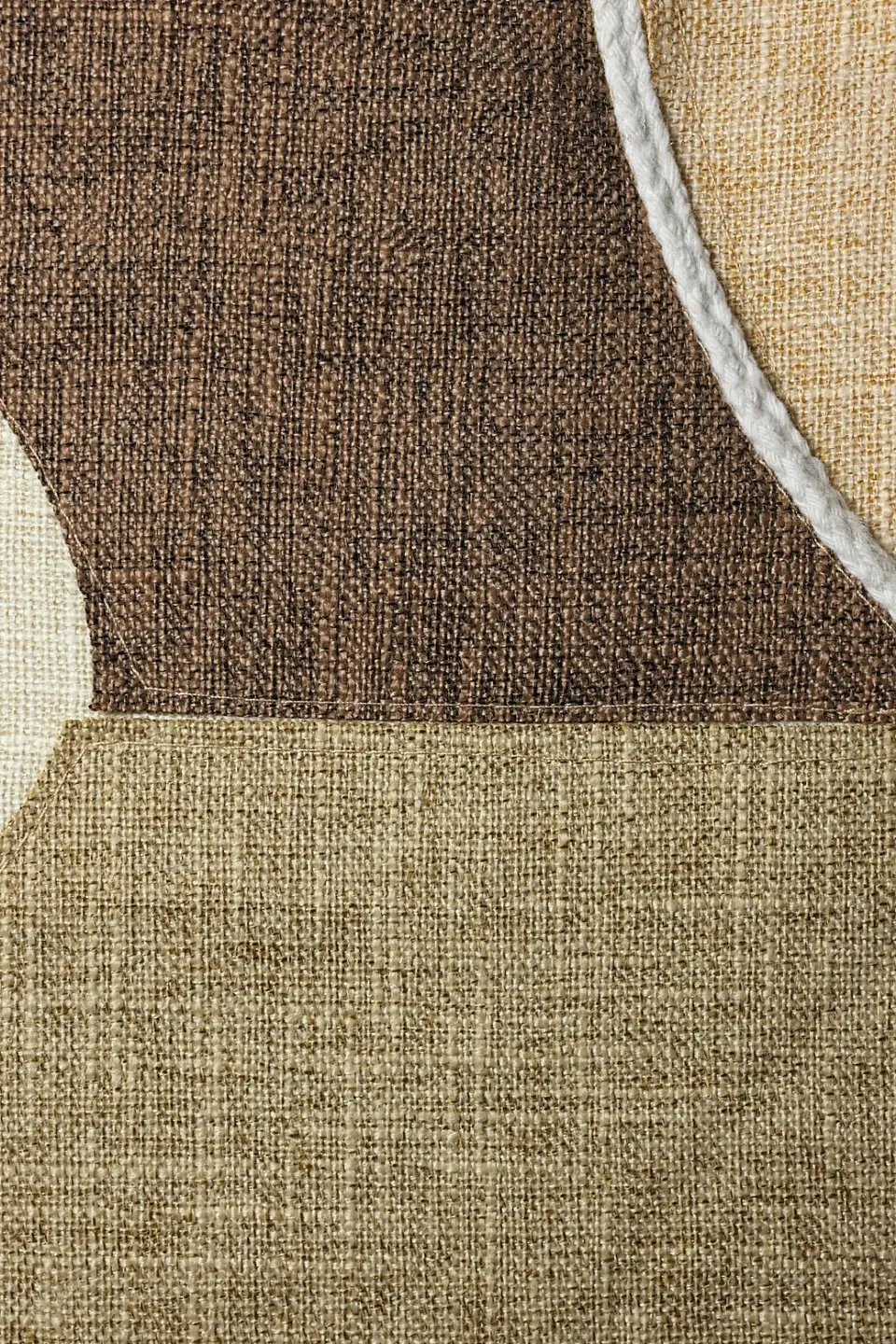 Conjunto de 2 Almofadas Patchwork em tons terrosos (45×45) 3