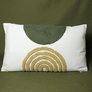 Conjunto de 2 Almofadas com aplicações em relevo (50×30)