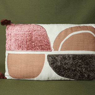 Conjunto de 2 Almofadas Patchwork Multicolor (50×30)