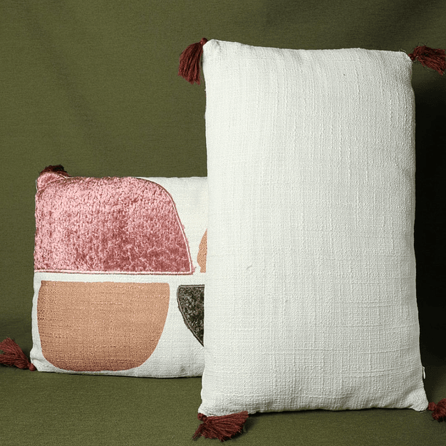 Conjunto de 2 Almofadas Patchwork Multicolor (50×30) 2