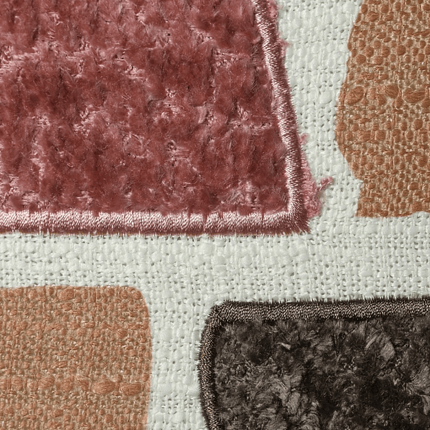 Conjunto de 2 Almofadas Patchwork Multicolor (50×30) 3