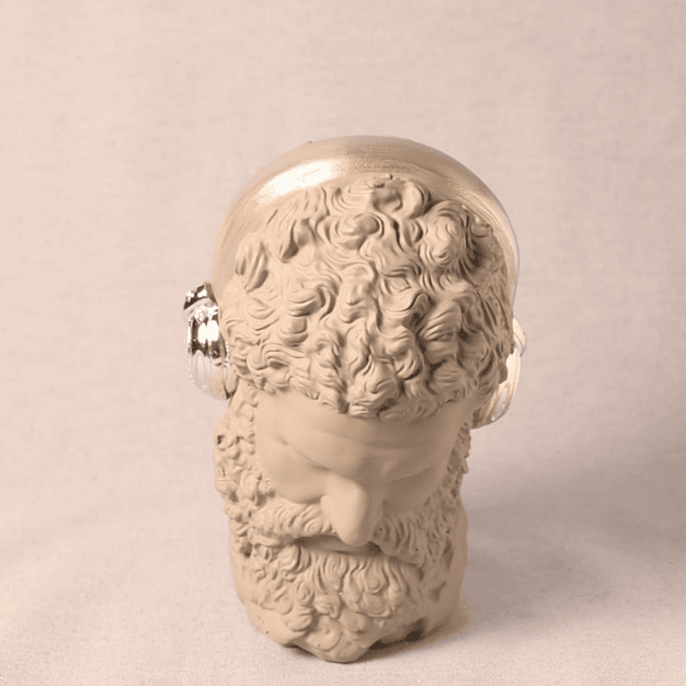 Figura Decorativa Headphones (cinzento e prateado) 2