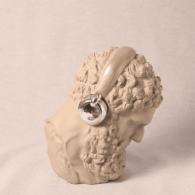 Figura Decorativa Headphones (cinzento e prateado) 1
