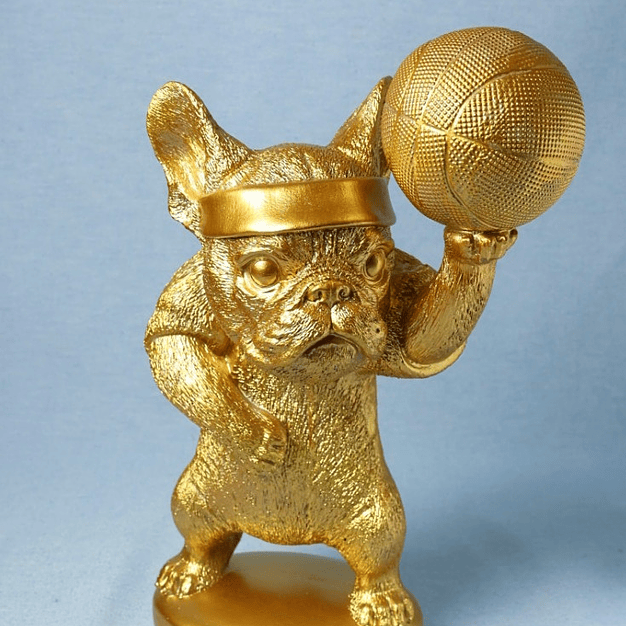 Figura Decorativa Bulldog Jogador de Basquetebol 1