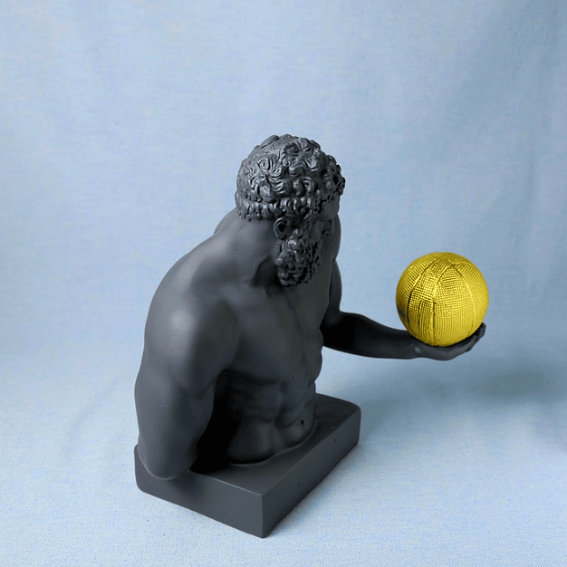 Busto Contemporâneo com Bola de Basquetebol (Cinzento Escuro) 2