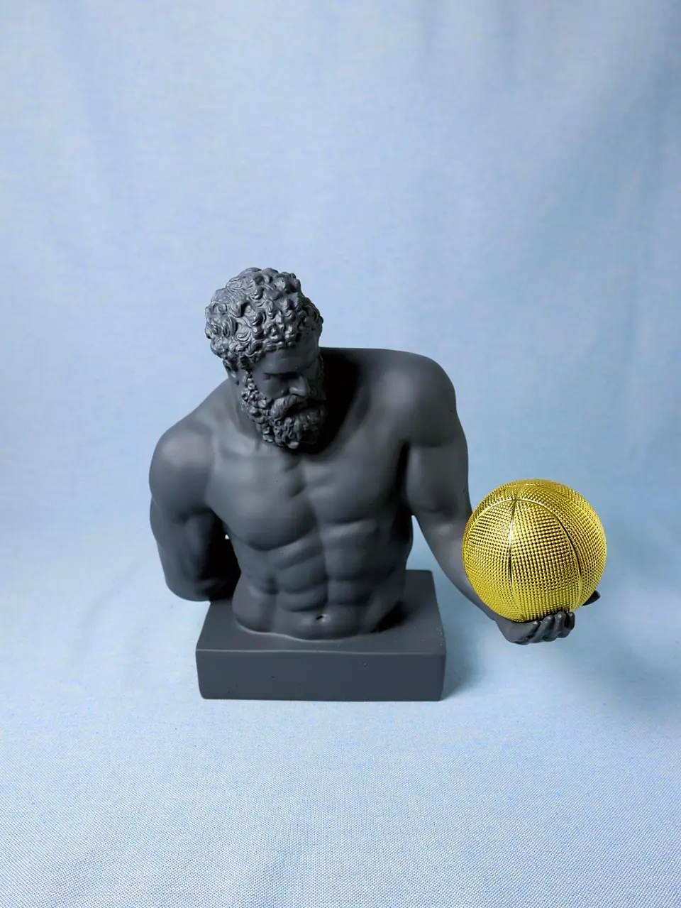 Busto Contemporâneo com Bola de Basquetebol (Cinzento Escuro) 1