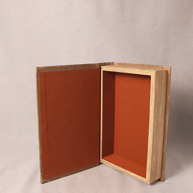 Conjunto de Caixas Decorativas em Forma de Livro (tons terrosos) 4