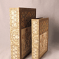 Conjunto de Caixas Decorativas em Forma de Livro (tons terrosos) - Thumbnail 1