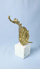 Figura Decorativa Folha Dourada - Thumbnail 2