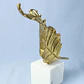 Figura Decorativa Folha Dourada - Thumbnail 2