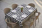 Conjunto de Mesa Vichy Azul Escuro - Thumbnail 3