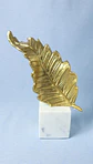 Figura Decorativa Folha Dourada - Thumbnail 1